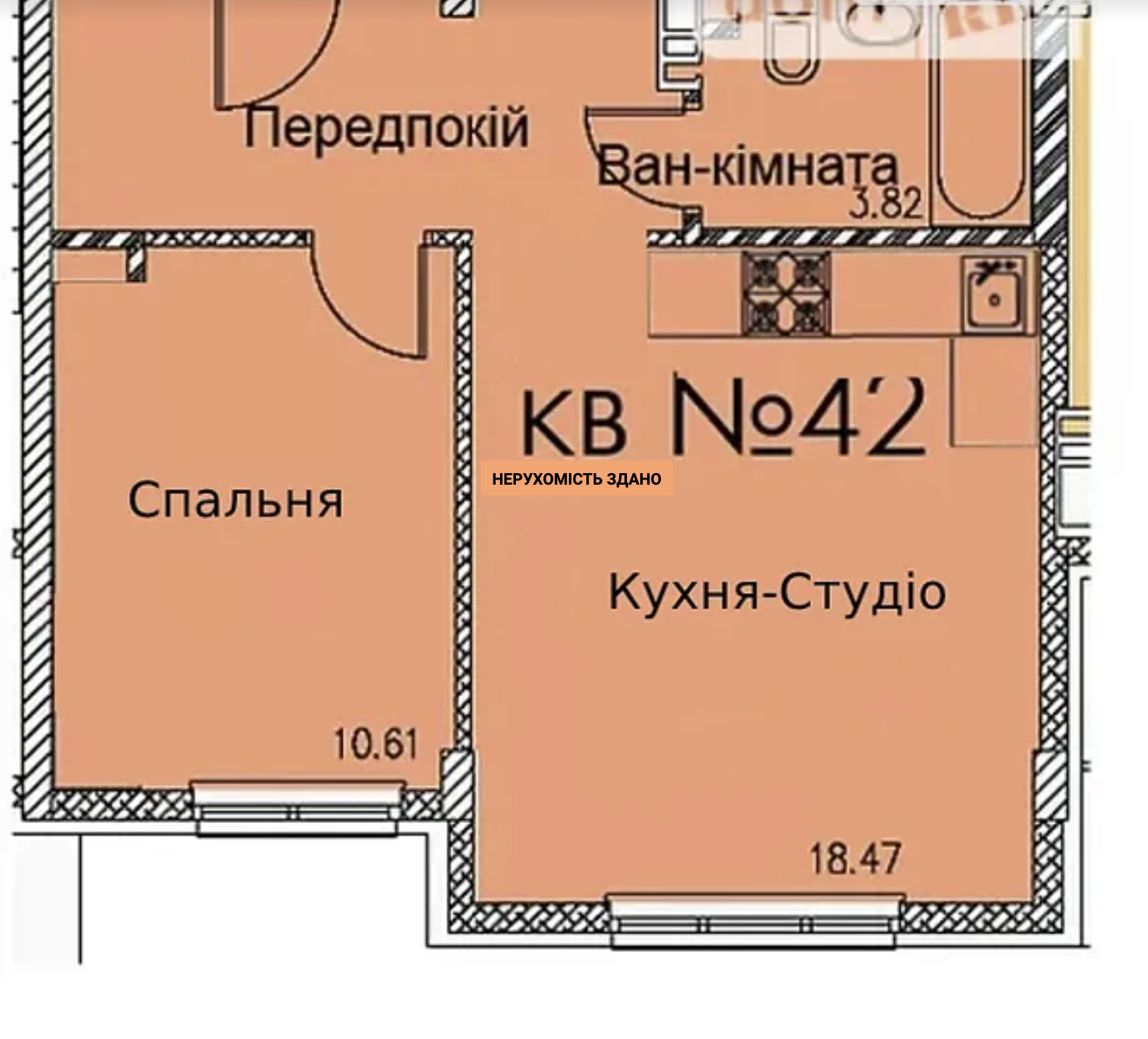 Продажа 1-комнатной квартиры 42 м², Метрологическая ул., 111