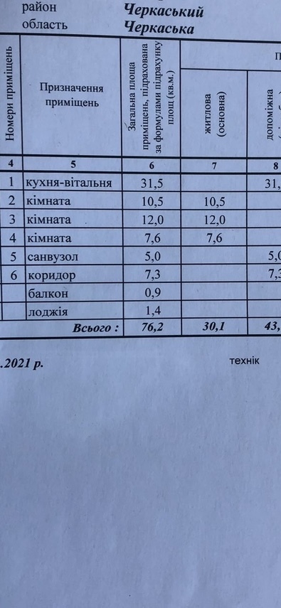 Продаж студії 76.2 м², Першотравневий провулок 7