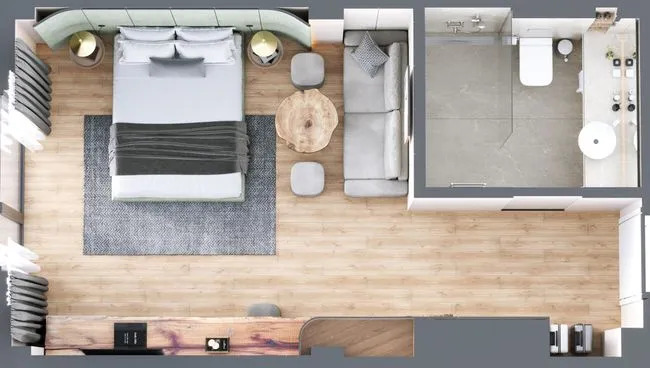 Продажа 1-комнатной квартиры 23.8 м², ЖК Апарт-отель VERTEXVILLE