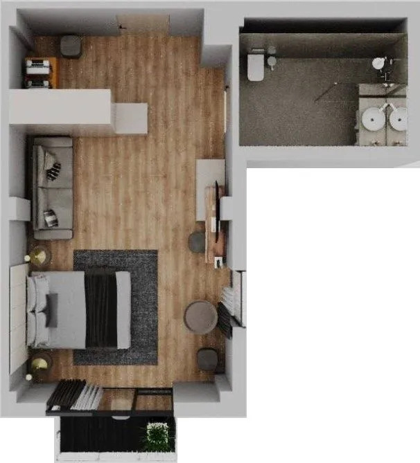 Продажа 1-комнатной квартиры 34.5 м², ЖК Апарт-отель VERTEXVILLE