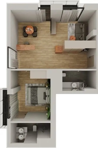 Продажа 1-комнатной квартиры 50.3 м², ЖК Апарт-отель VERTEXVILLE