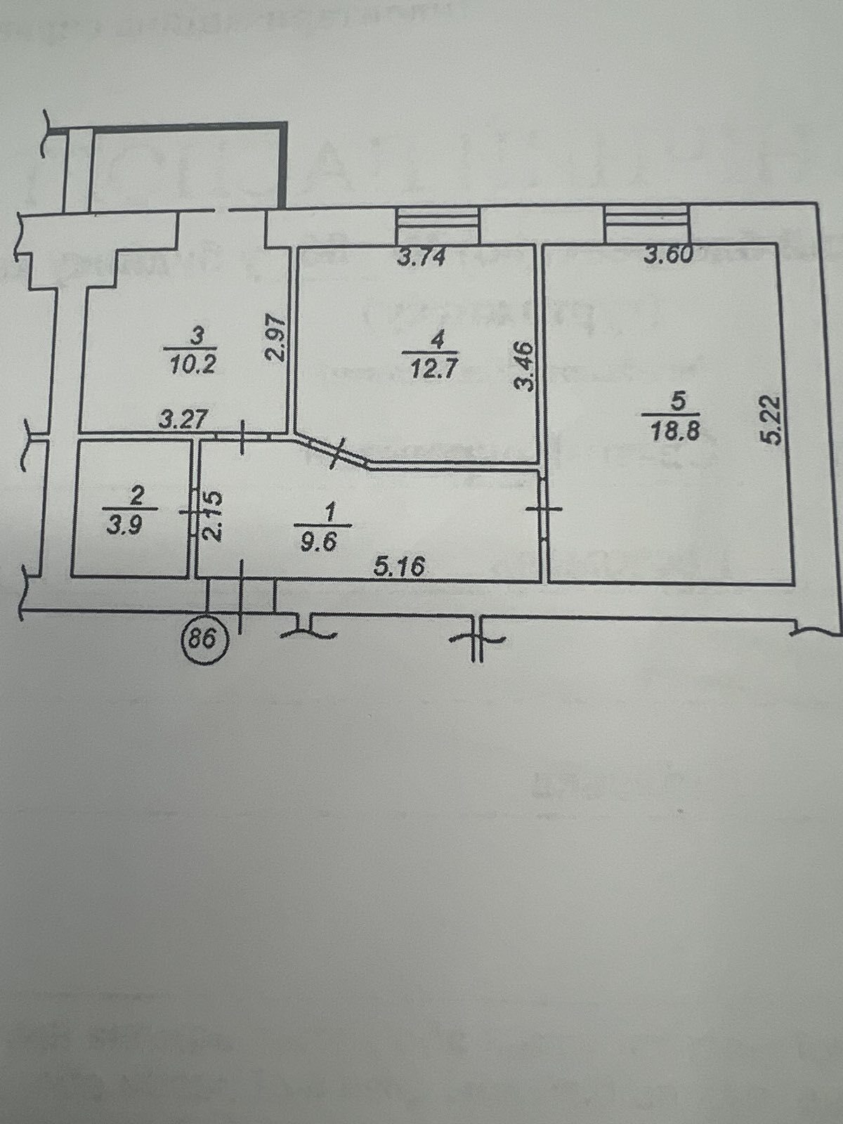 Продаж 2-кімнатної квартири 59 м²