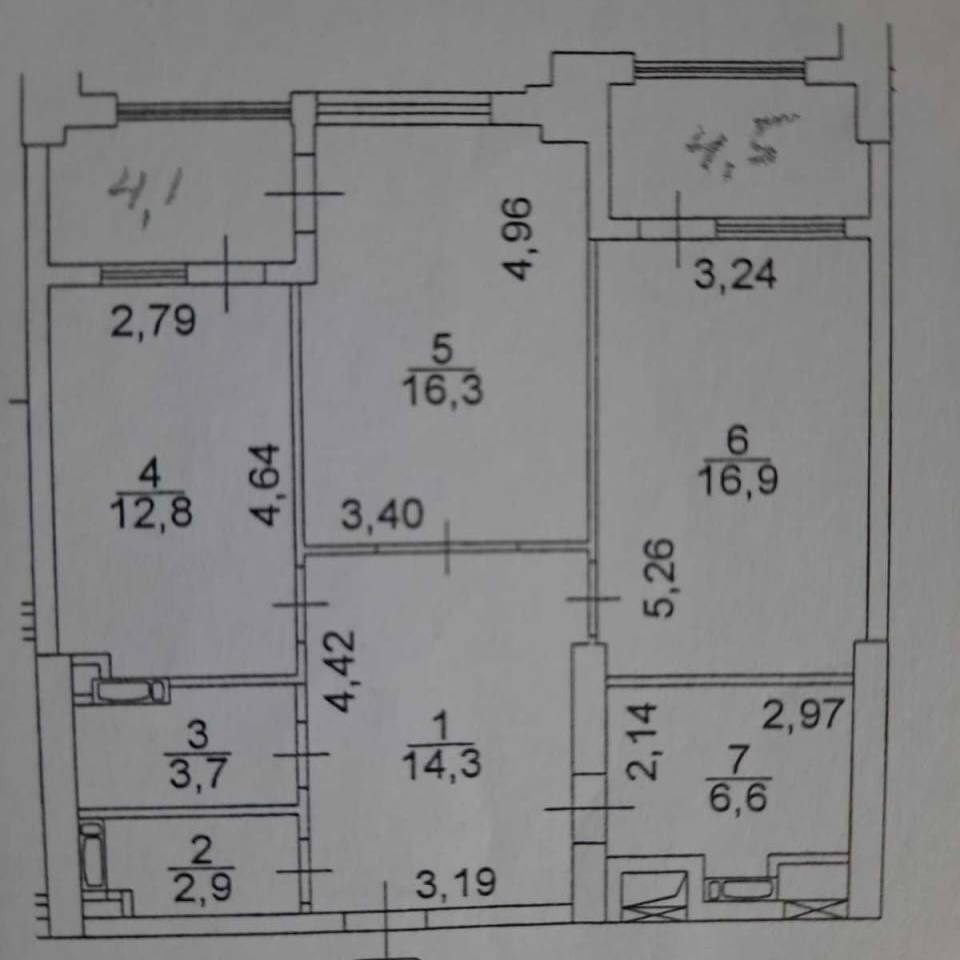 Оренда 2-кімнатної квартири 82 м²