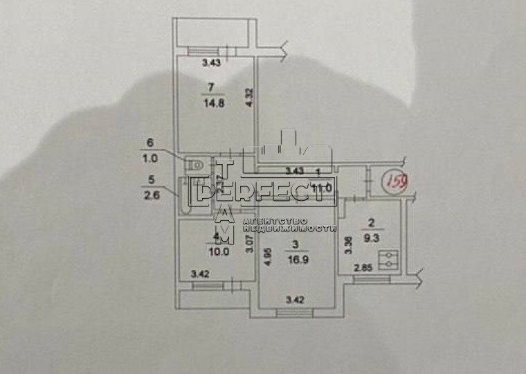 Продаж 3-кімнатної квартири 70 м², Булгакова вул., 7