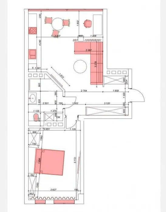 Продажа 2-комнатной квартиры 64 м²