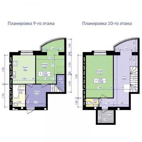 Продажа 3-комнатной квартиры 80.2 м²