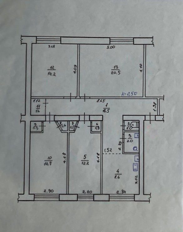 Продажа 4-комнатной квартиры 94 м²