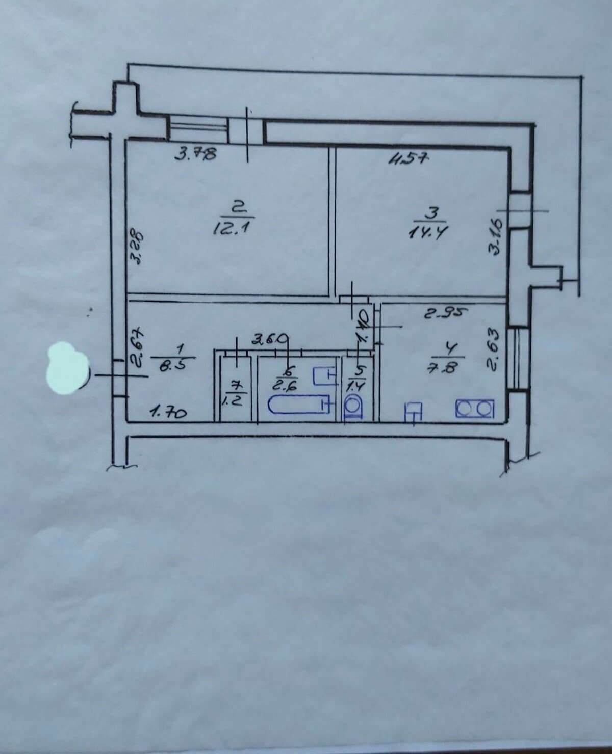 Продаж 2-кімнатної квартири 52 м²