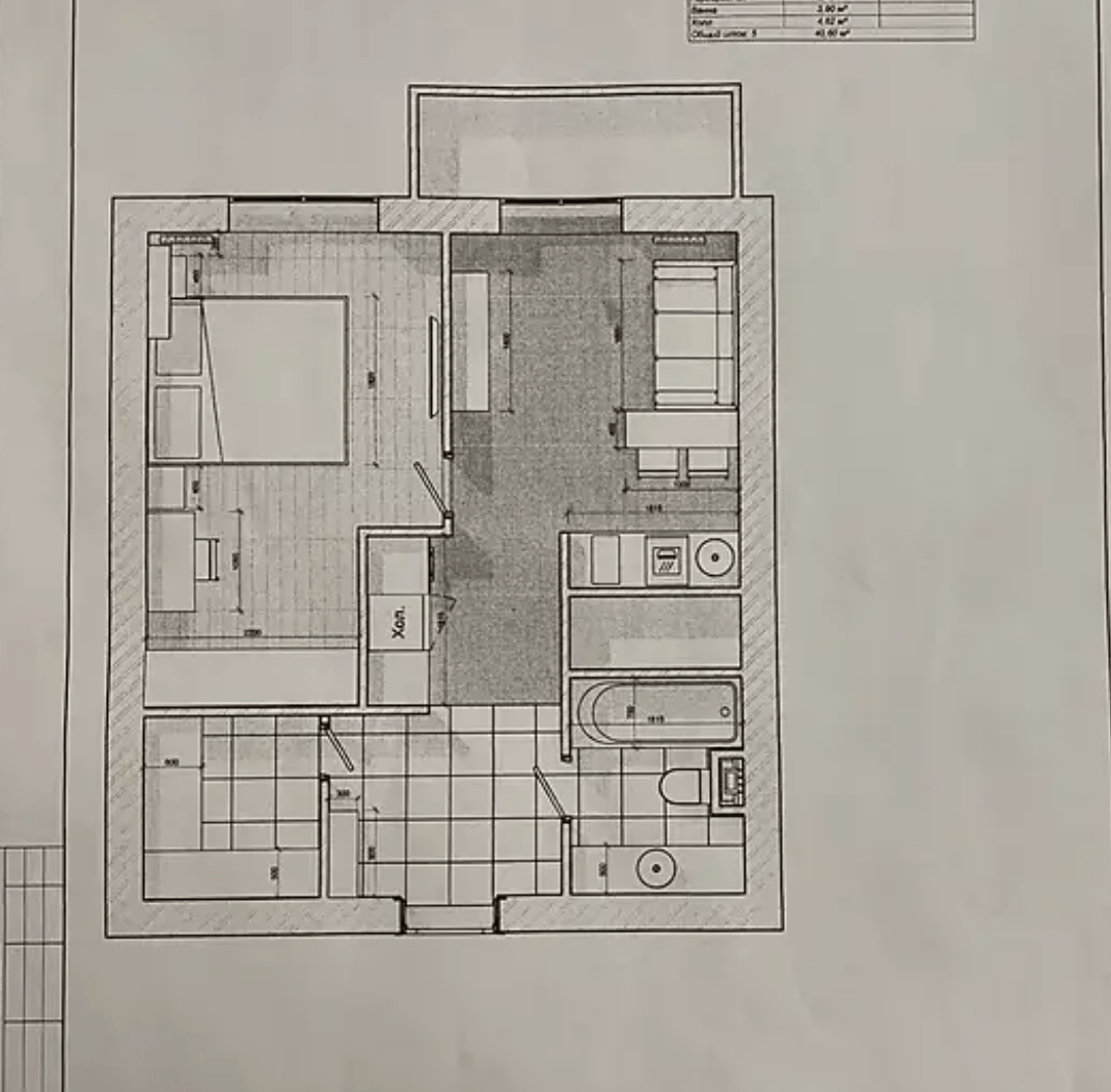 Продажа 1-комнатной квартиры 42.1 м²