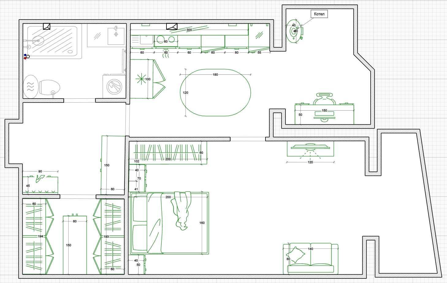 Продаж 1-кімнатної квартири 60 м²