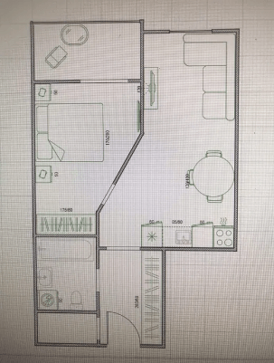 Продаж 1-кімнатної квартири 48 м²