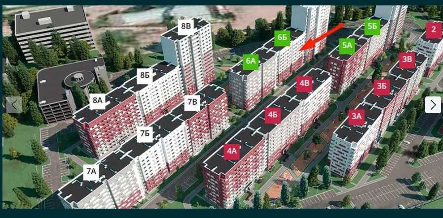 Продажа 1-комнатной квартиры 38 м²