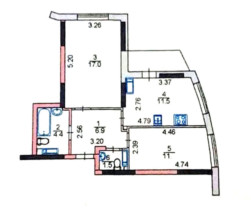 Продаж 2-кімнатної квартири 53.5 м², Миколи Кібальчича вул., 1В