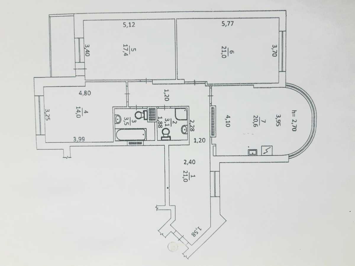 Продажа 3-комнатной квартиры 104 м², Саперно-Слободская ул., 10