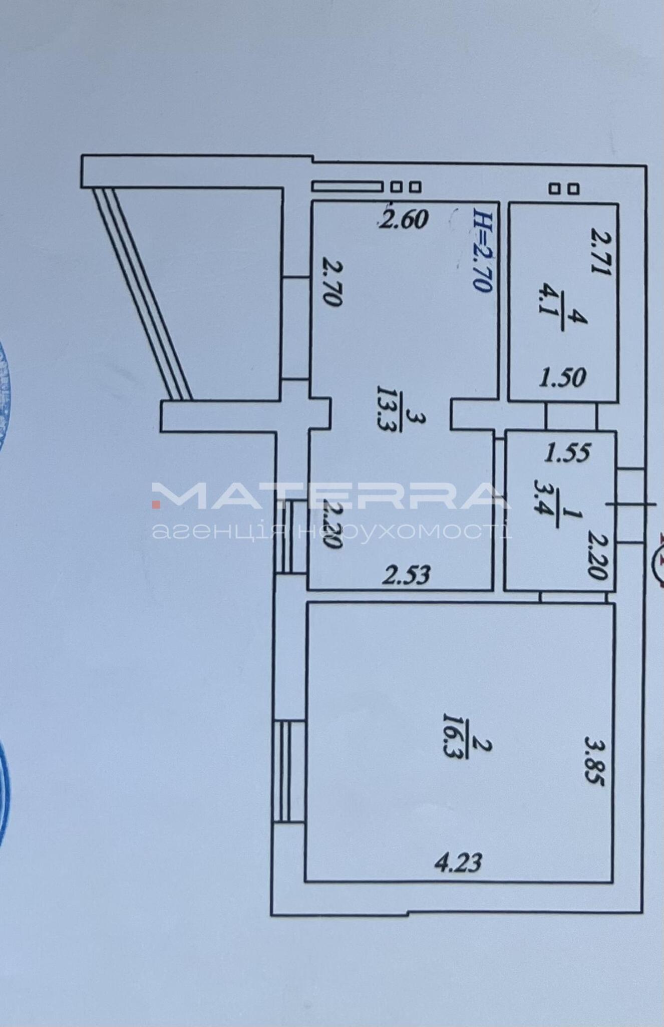 Продаж 1-кімнатної квартири 43 м², Боголюбова вул.