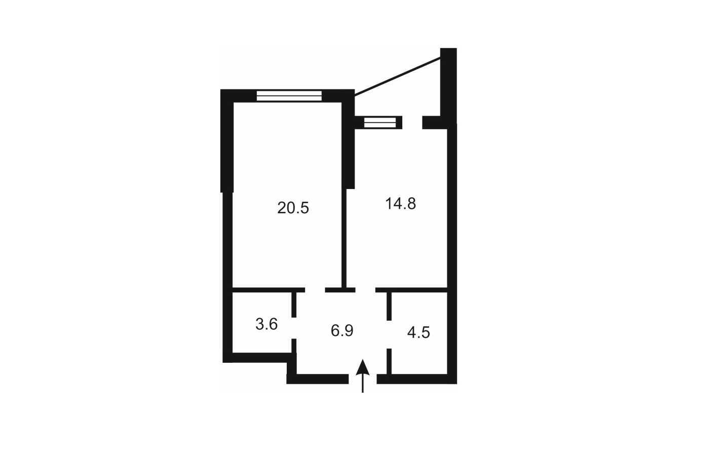 Продаж 1-кімнатної квартири 53.3 м², Урлівська вул., 40