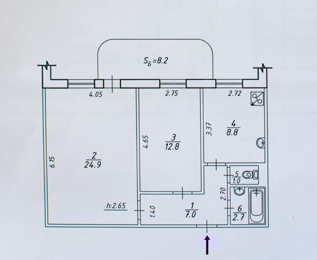 Продажа 2-комнатной квартиры 64 м², Владимира Маяковского просп., 72