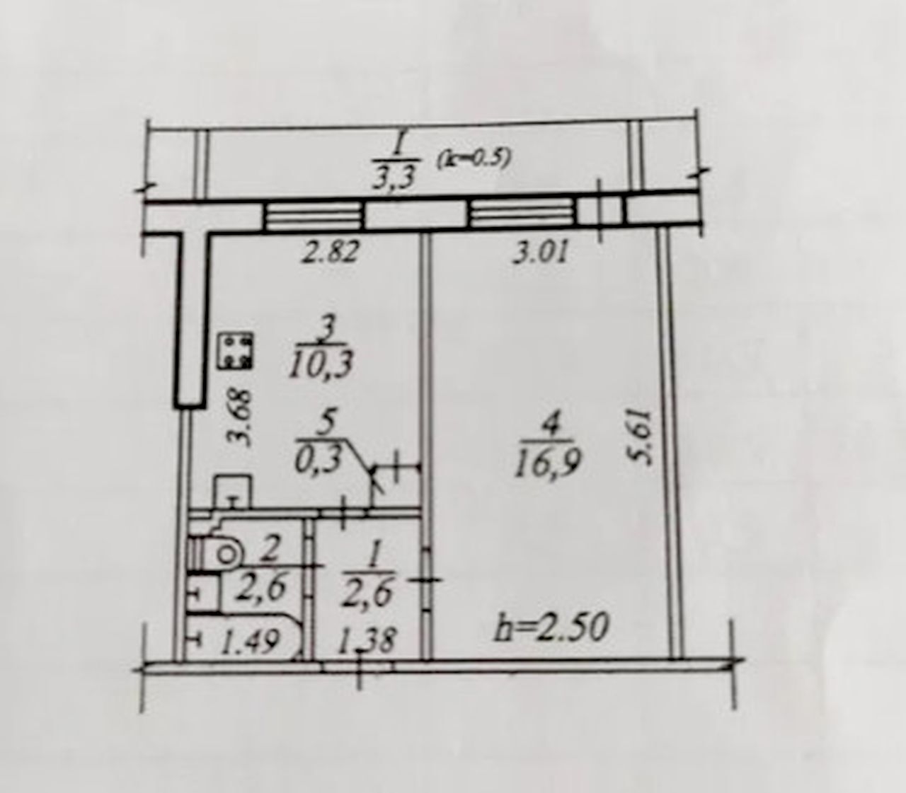 Продаж 1-кімнатної квартири 36 м², Петра Калнишевського вул., 39