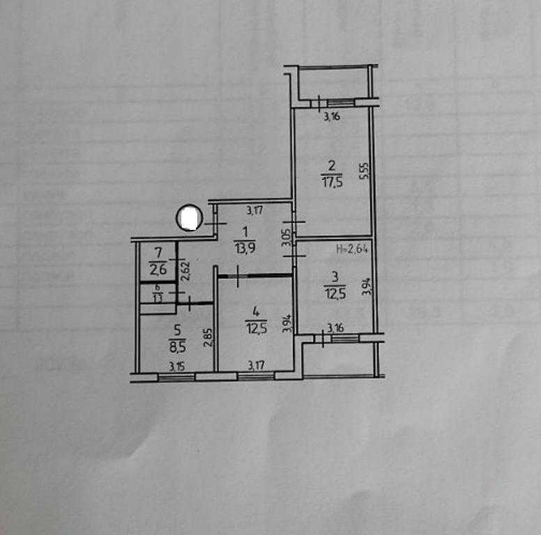 Продаж 3-кімнатної квартири 72.6 м², Свободи просп., 24Б