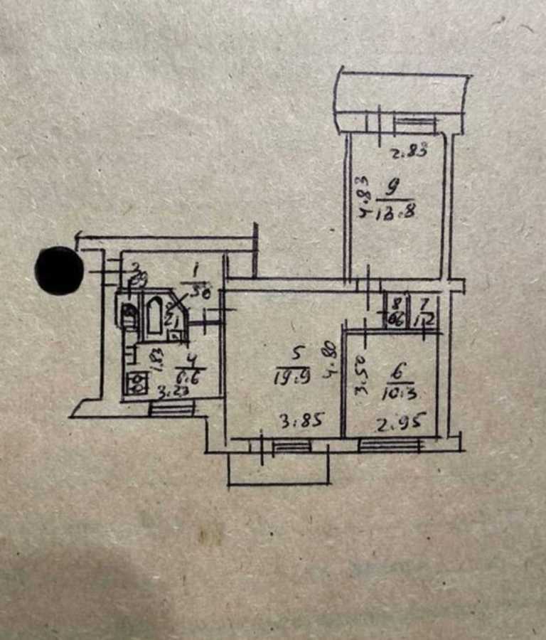 Продаж 3-кімнатної квартири 62 м², Велика Васильківська вул., 136