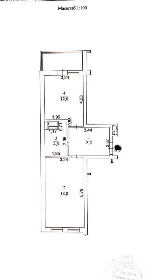 Продаж 1-кімнатної квартири 47.9 м², Перемоги просп., 67Г