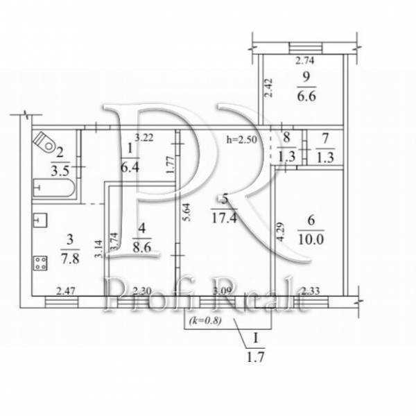 Продаж 3-кімнатної квартири 65 м², Юрія Гагаріна просп., 5/2