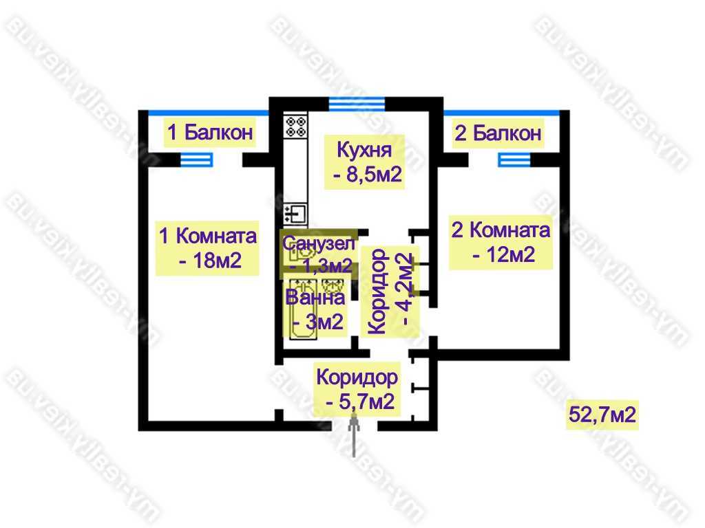 Продаж 2-кімнатної квартири 53 м², Героїв Сталінграда просп., 60