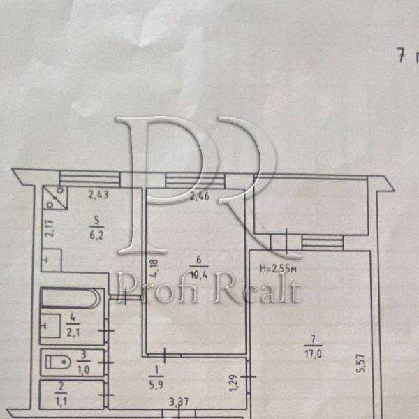 Продаж 2-кімнатної квартири 48 м², Полярна вул., 7