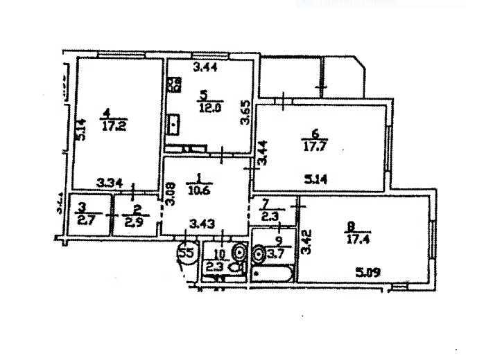 Продаж 3-кімнатної квартири 91.7 м², Феодосійський пров., 14А