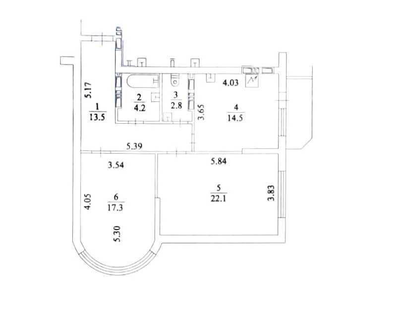 Продаж 2-кімнатної квартири 77 м², Миколи Закревського вул., 93А