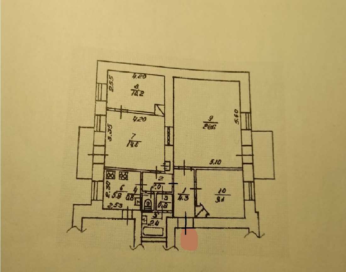 Продаж 4-кімнатної квартири 80.4 м², Левандовська вул., 5