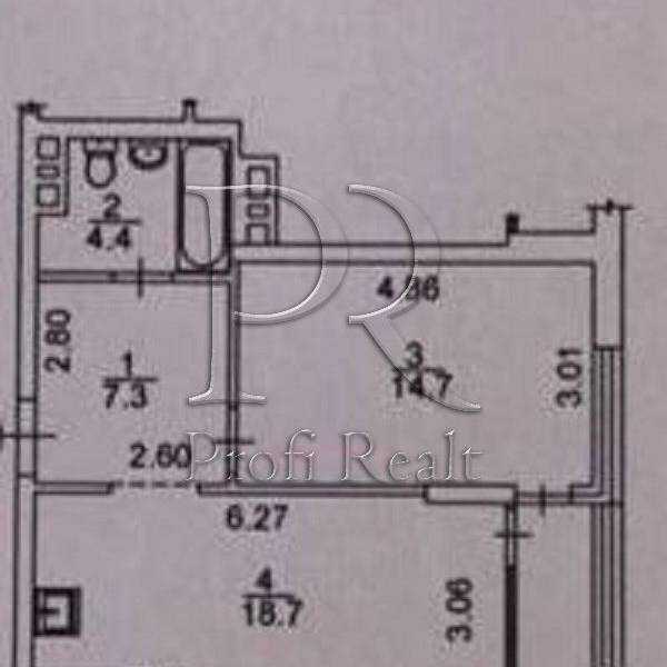 Продаж 1-кімнатної квартири 49 м², Правди просп., 41В