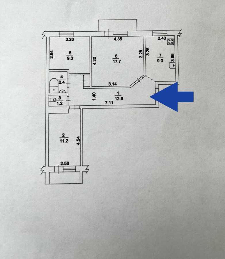 Продажа 3-комнатной квартиры 66 м², Святошинская ул., 6