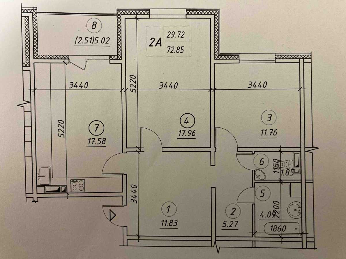 Продажа 2-комнатной квартиры 72 м², Ревуцкого ул., 54