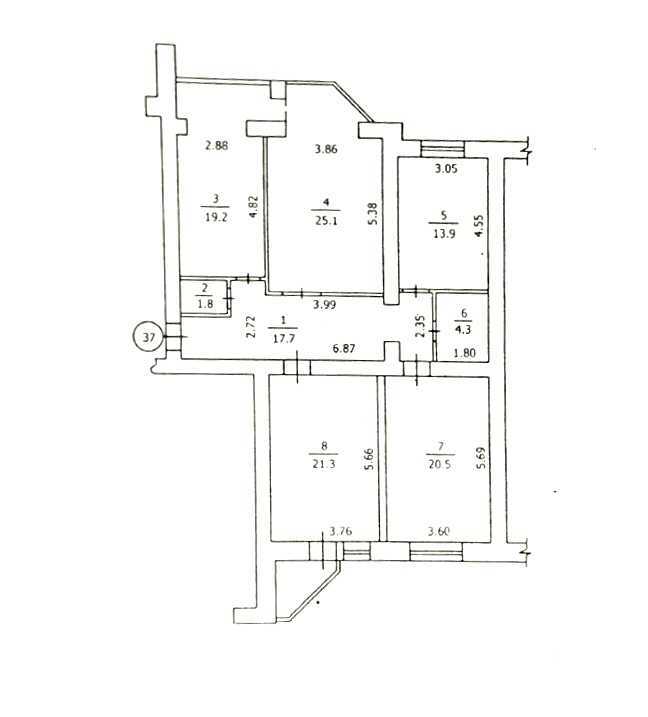 Продаж 3-кімнатної квартири 124 м², Ломоносова вул., 52/3