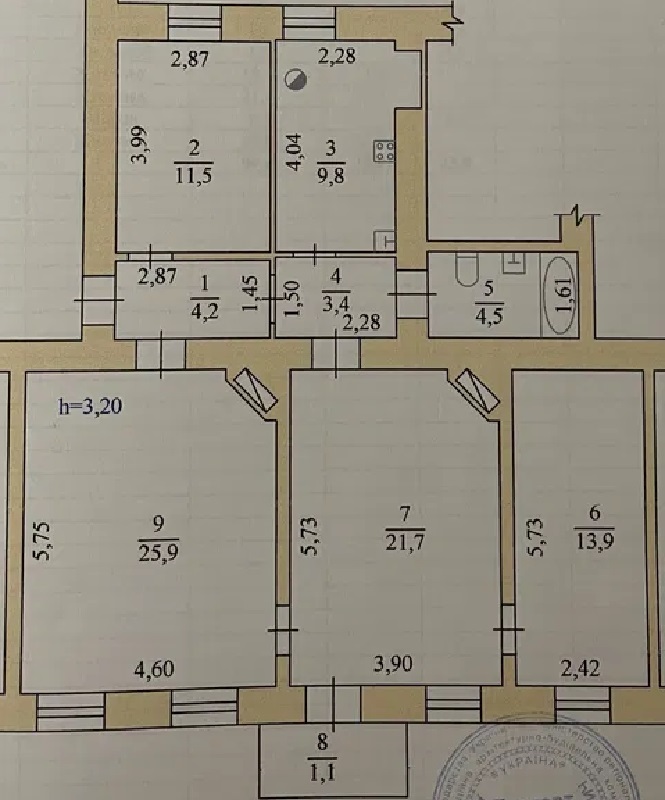 Продаж 4-кімнатної квартири 96 м², Канатная вул.