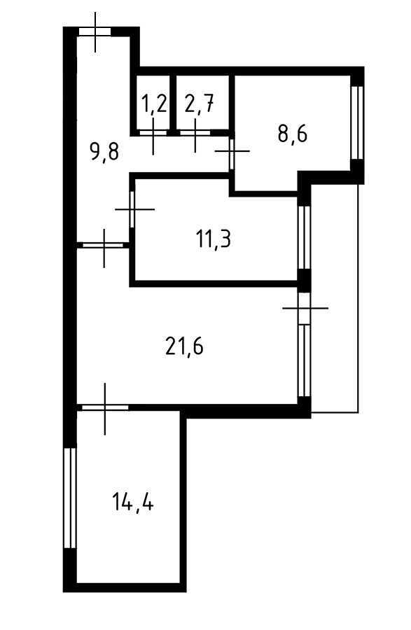 Продаж 3-кімнатної квартири 73.1 м², Флоренції вул., 5