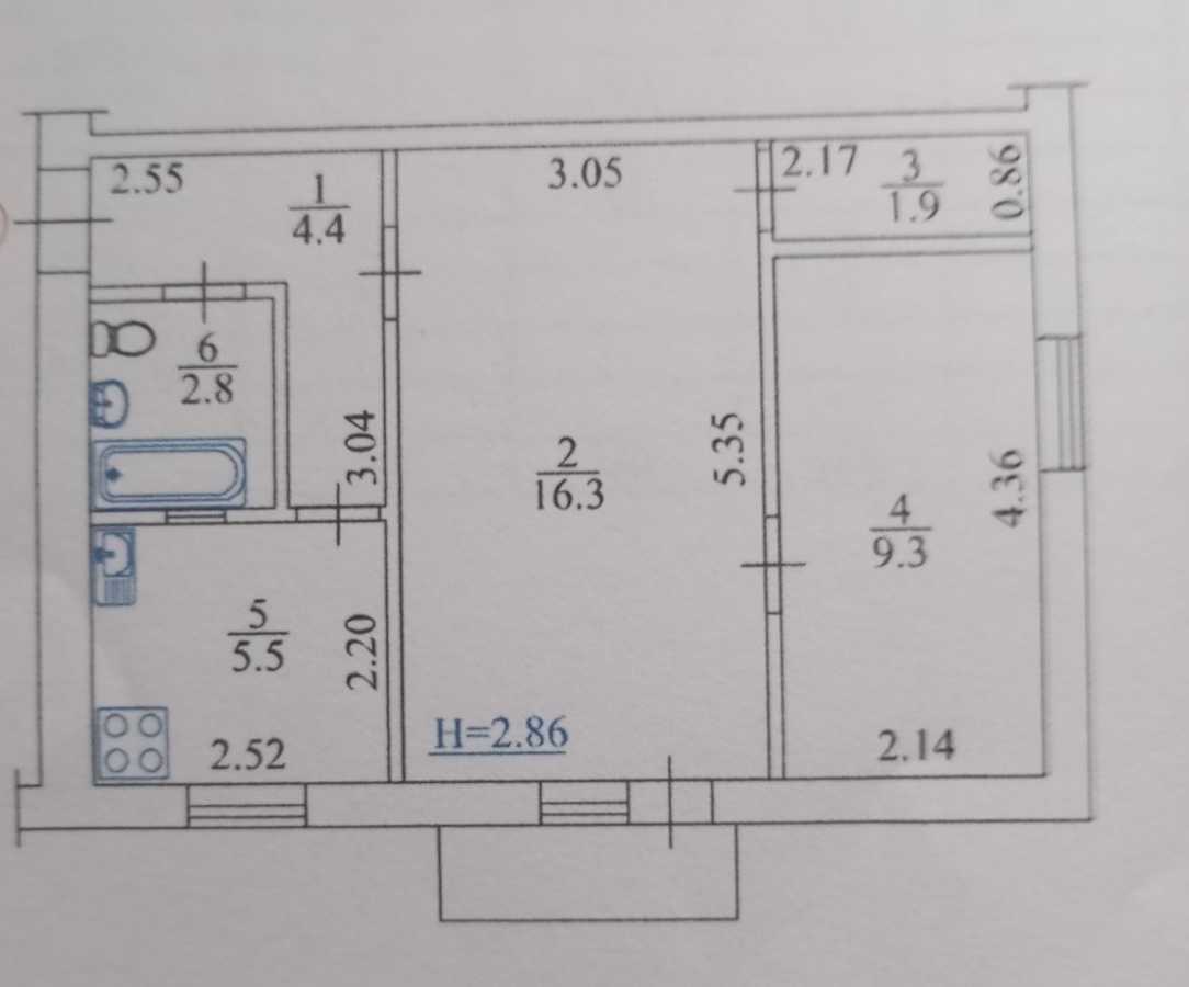 Продажа 2-комнатной квартиры 41.7 м², Межевая ул., 21А