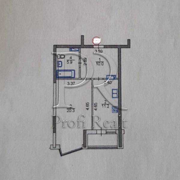 Продаж 1-кімнатної квартири 51 м², Драгоманова вул., 2А