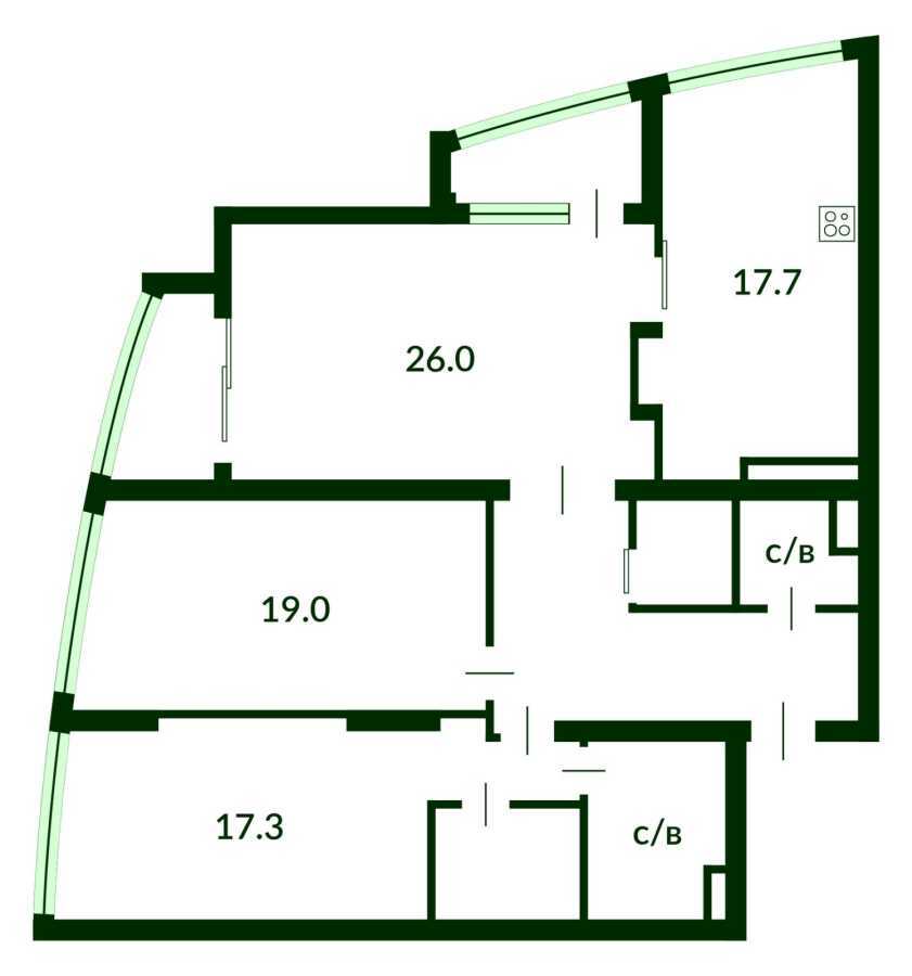 Продажа 3-комнатной квартиры 118 м², Парково-Сырецкая ул., 4в