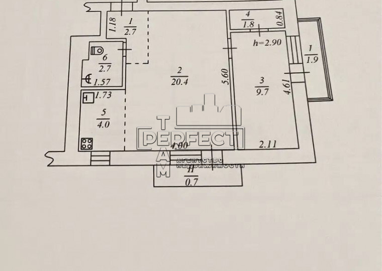 Продажа 2-комнатной квартиры 44 м², Тампере ул., 17/2