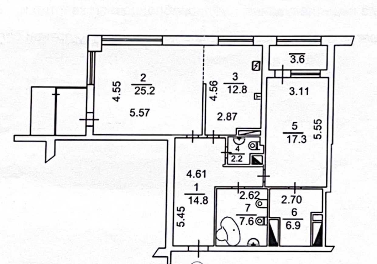 Продаж 2-кімнатної квартири 94.2 м², Срібнокільська вул., 3В