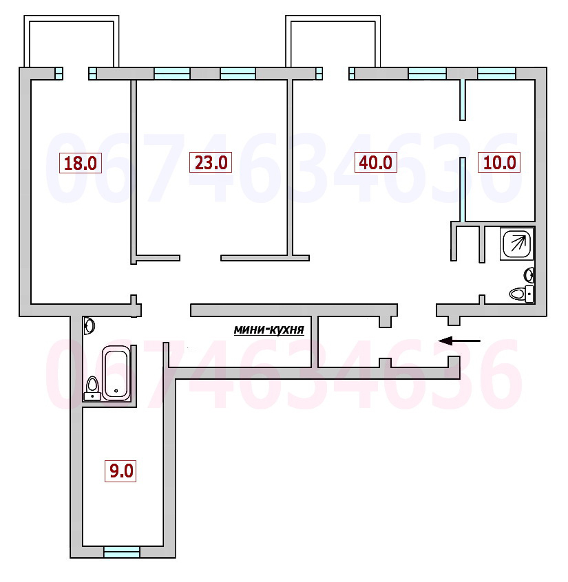 Аренда офиса 125 м², Пирогова ул., 4