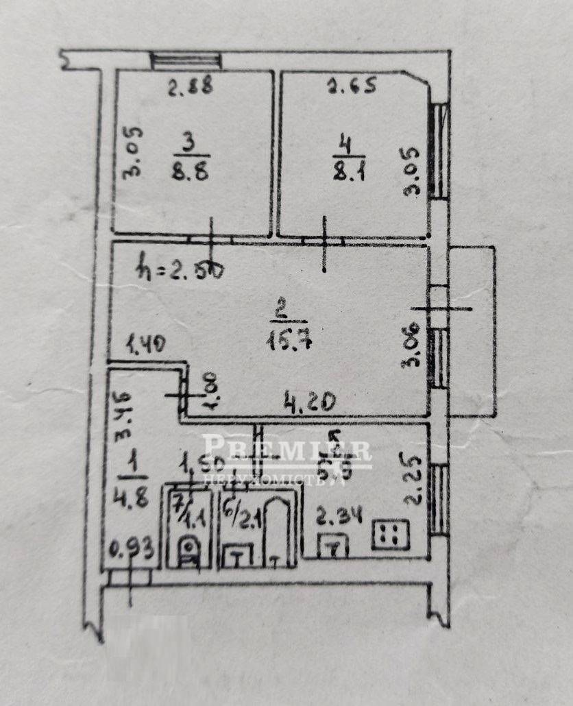 Продаж 3-кімнатної квартири 48 м², Академіка Заболотного вул.