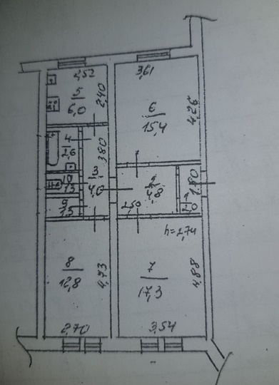 Продажа 3-комнатной квартиры 67 м², Караваева ул.