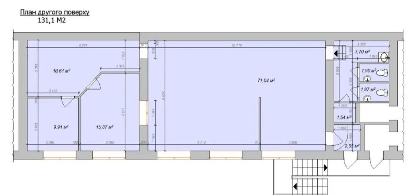 Оренда офісу 131 м², Григорія Сковороди вул., 1