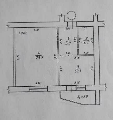 Продажа 1-комнатной квартиры 46.8 м², Заливная ул.