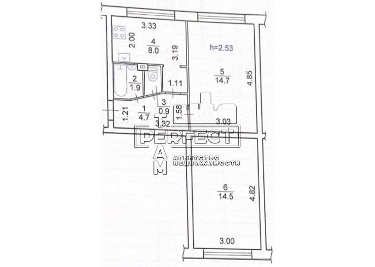 Продаж 2-кімнатної квартири 45 м², Празька вул., 27