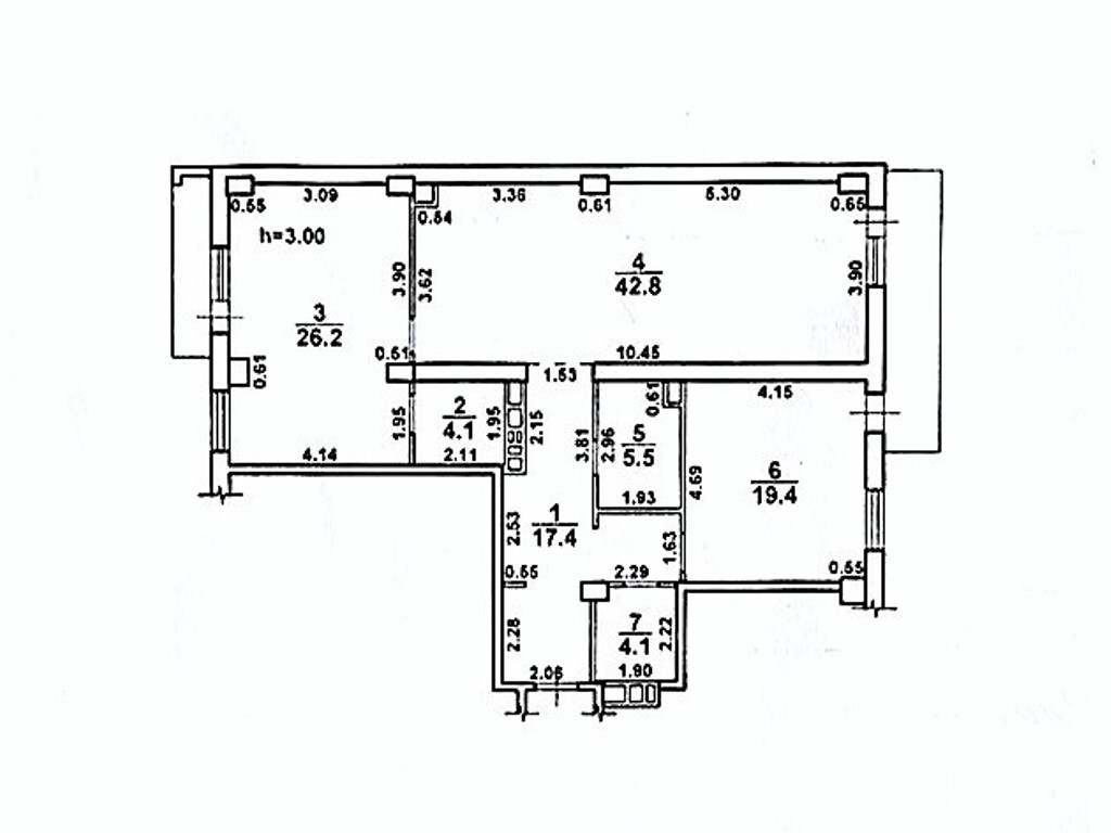 Продажа 3-комнатной квартиры 123 м², Отрадная ул., 13