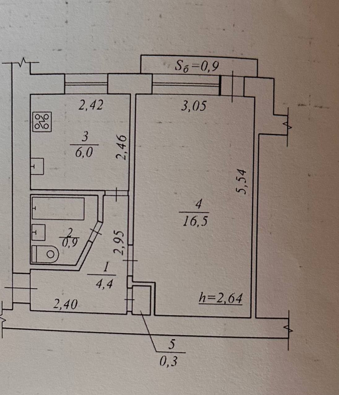 Продаж 1-кімнатної квартири 30 м², Ярослава Мудрого вул.